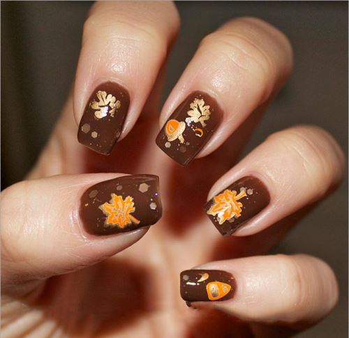 مدل های زیبای طرح ناخن مخصوص پاییز