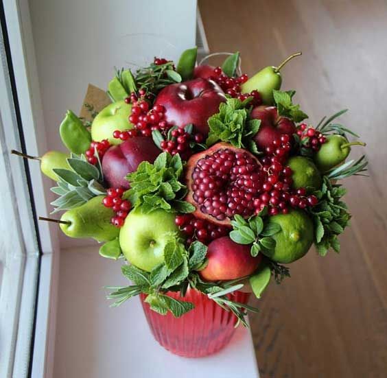 مدل های شیک و جدید تزیین انار مخصوص شب یلدا