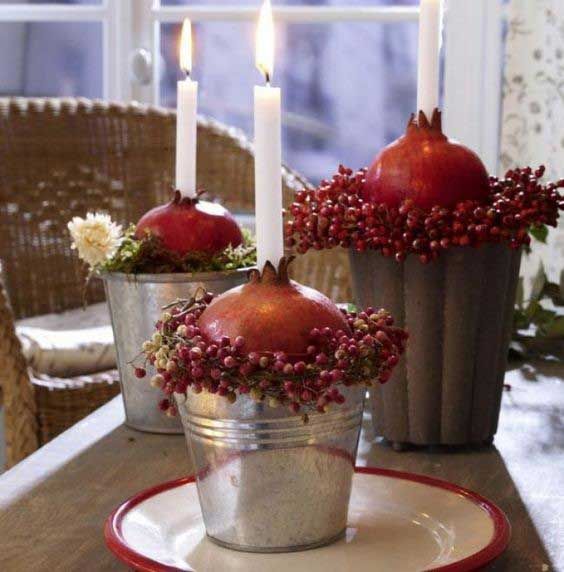 مدل های شیک و جدید تزیین انار مخصوص شب یلدا