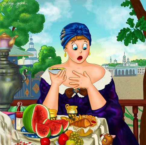 شوخی بسیار جالب یک هنرمند با نقاشی های مشهور (عکس)