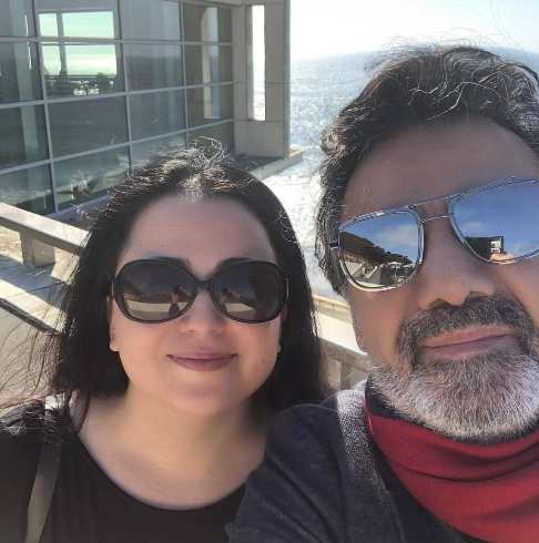 سلفی خواننده معروف لس آنجلسی با دخترش