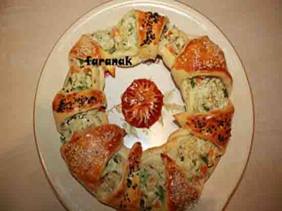 طرز تهیه رینگ مرغ و پیازچه مجلسی (عکس)