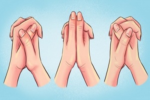 شخصیت شناسی از نحوه قفل کردن انگشتان دست