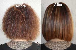روش کراتینه کردن مو با مواد طبیعی در خانه