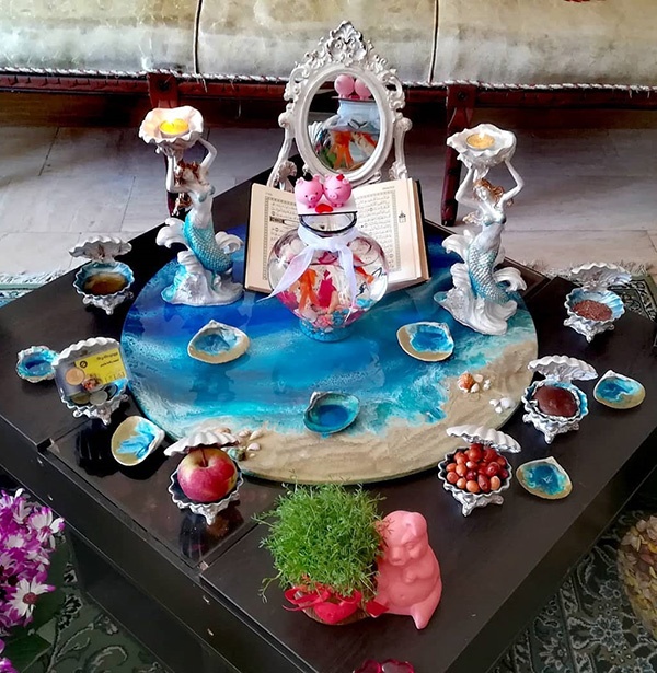 مدل جدید سفره هفت سین نوروز 1399 سال موش