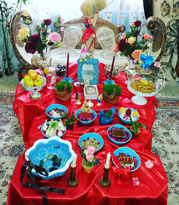 مدل جدید سفره هفت سین نوروز 1399 سال موش