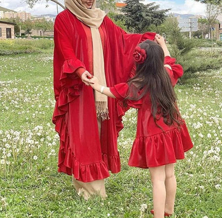 شیک ترین مدلهای مانتو ست مادر و دختر شیک ترین مدلهای مانتو ست مادر و دختر
