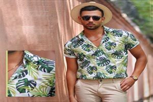 جدیدترین مدل پیراهن هاوایی مردانه مد امسال