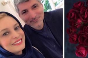 تولد 50 سالگی خانم بازیگر ایرانی در کنار شوهر دومش (عکس )