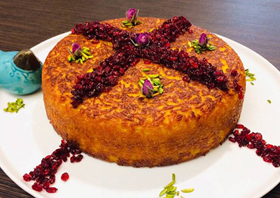 طرز تهیه ته چین گوشت رستورانی