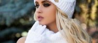 مدل شال و کلاه بافتنی دخترانه شیک و زیبا