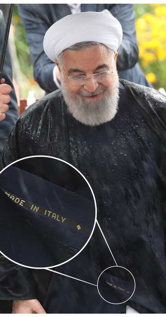 از سخنرانی رئیس جمهور در باران و خیس شدن هیات دولت تا مارک ایتالیایی لباس رئیس جمهور