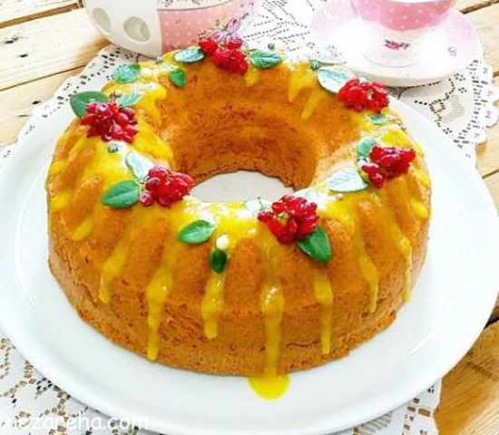 روش تهیه کیک زعفران و گلاب با ترفند های ساده روش تهیه کیک زعفران و گلاب با ترفند های ساده