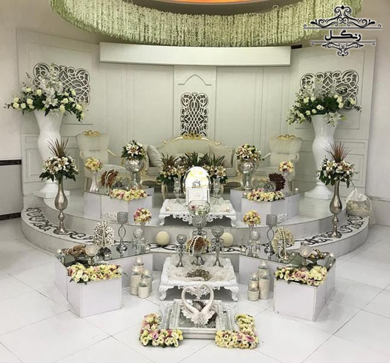 مدل های زیبا و لاکچری جایگاه عروس و داماد و سفره عقد
