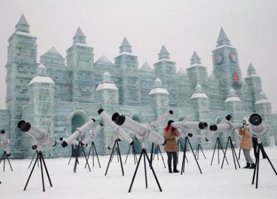 عکس های جالب و دیدنی از ساختمان های یخی و شگفت انگیز در چین