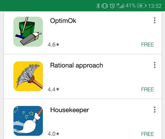 برنامه های بهینه سازی (Optimizer) ، برنامه های خطرناک اندروید