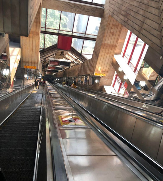 پله برقی ایستگاه های متروی چین ، عکس های جالب از وسایل معمولی