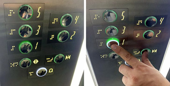 آسانسور ، ترفند استفاده از وسایل معمولی