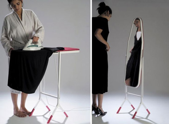 میز اتوی آینه دار ، جالب و عجیب ترین اختراعات
