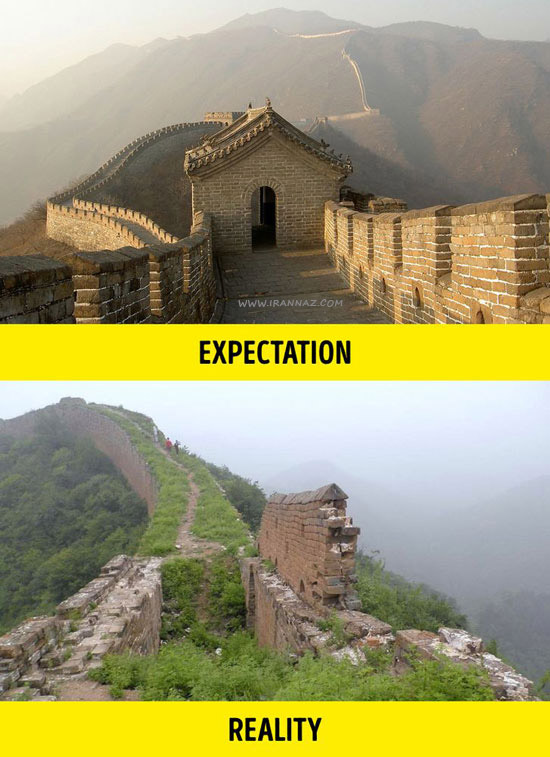 دیوار بزرگ چین ، عکس های کتاب راهنمای توریست ها