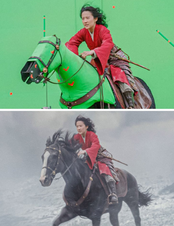 اسب مولان در فیلم "مولان" ، عکس های جالب و دیدنی از پشت صحنه فیلم ها