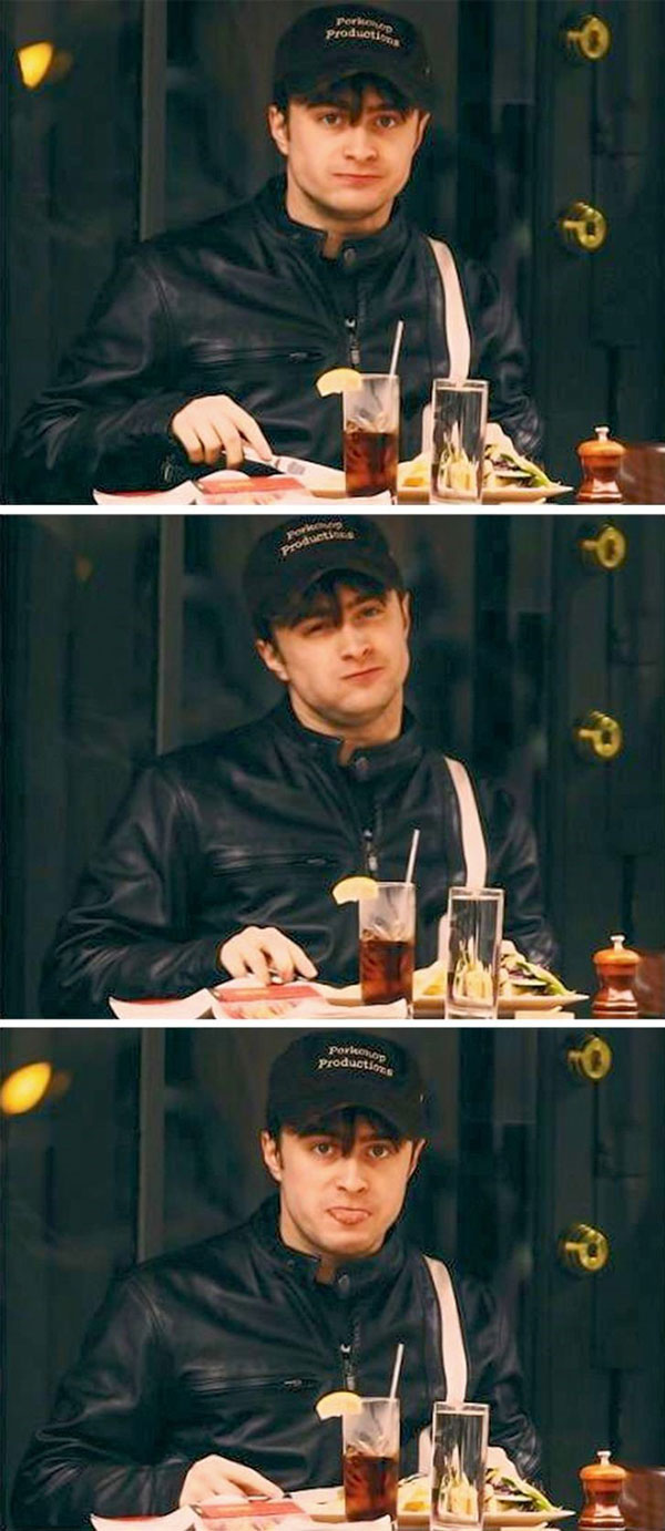 دنیل ردکلیف - Daniel Radcliffe ، رفتار عجیب بازیگران و سلبریتی ها در مقابل دوربین عکاسان