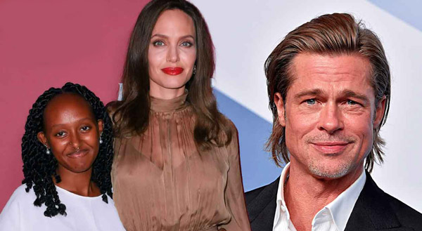 آنجلینا جولی - Angelina Jolie با دخترش زهرا - Zahara Marley Jolie-Pitt و برد پیت - Brad Pitt