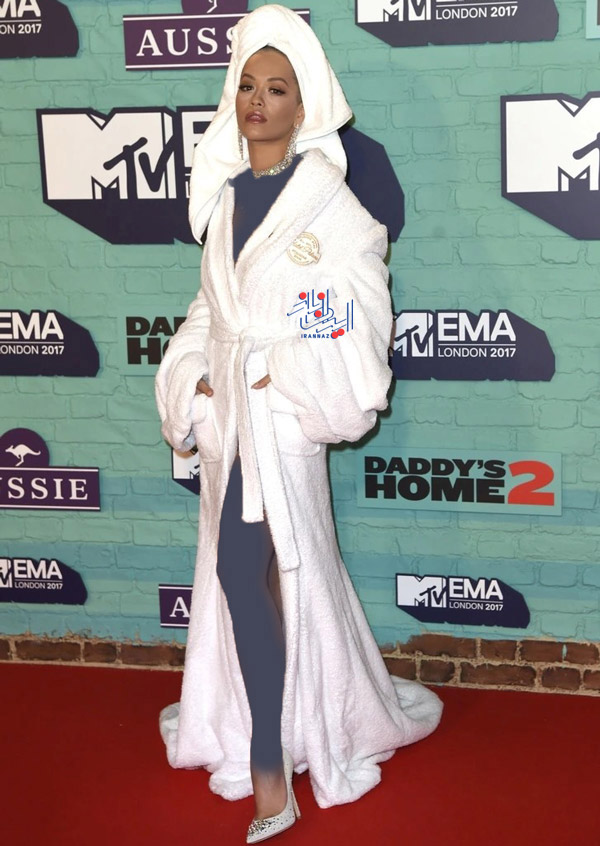 ریتا اورا - Rita Ora در مراسم جایزه موسیقی ، لباس های خنده دار سلبریتی ها در مراسم ها
