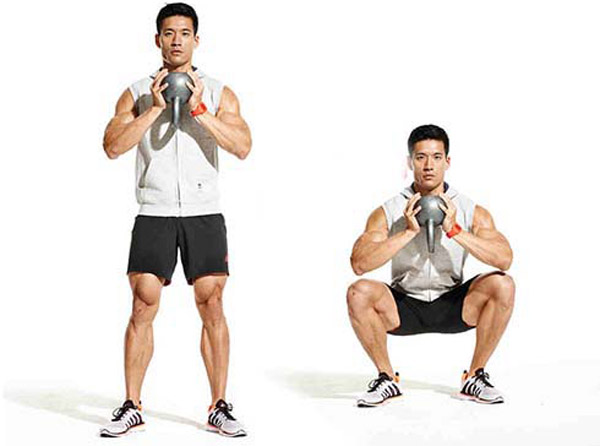 گلوبت اسکات goblet squat