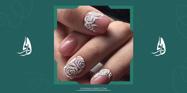 طرح ناخن برجسته