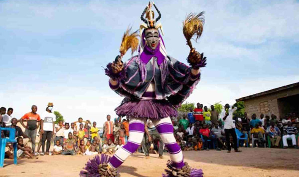 Zaouli dance - زائولی رقص سنتی مردم گورو - Guro در ساحل عاج غرب آفریقا