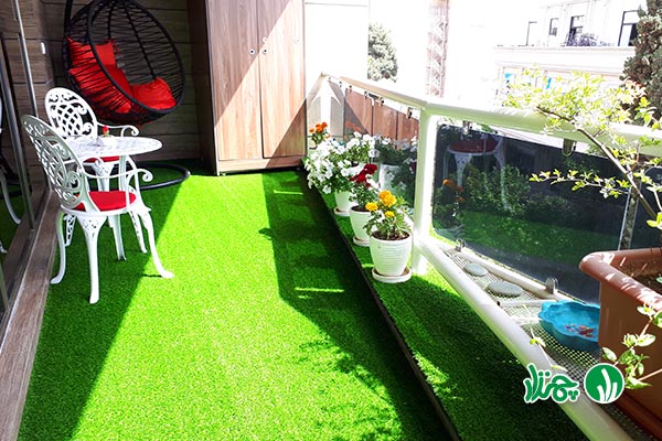 چمن مصنوعی برای بالکن و تراس