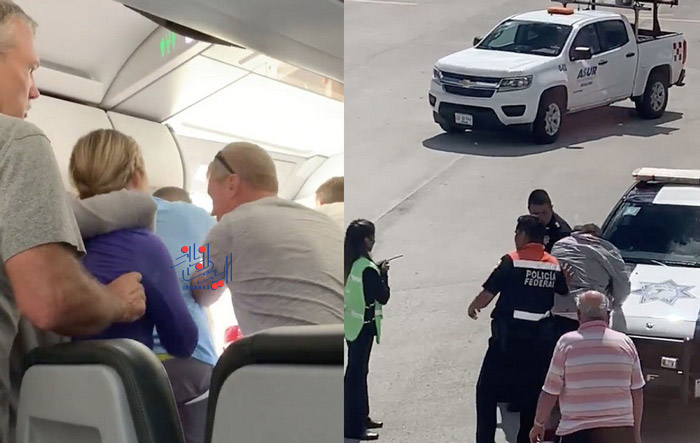 درب اضطراری هواپیما توسط زن 26 ساله