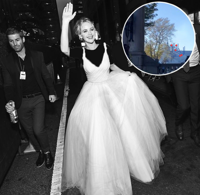 طوفان در مراسم ازدواج Jennifer Lawrence و کوک مارونی - Cooke Maroney
