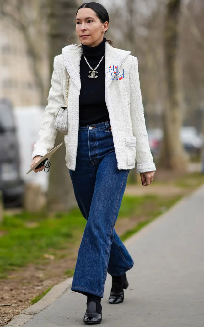 شلوار جین دمپا گشاد با بوت پاشنه بلند ، ایده های عالی برای ست کردن بوت با شلوار جین