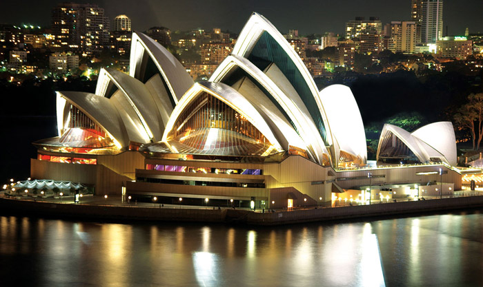 خانه اپرای سیدنی در شهر سیدنی استرالیا