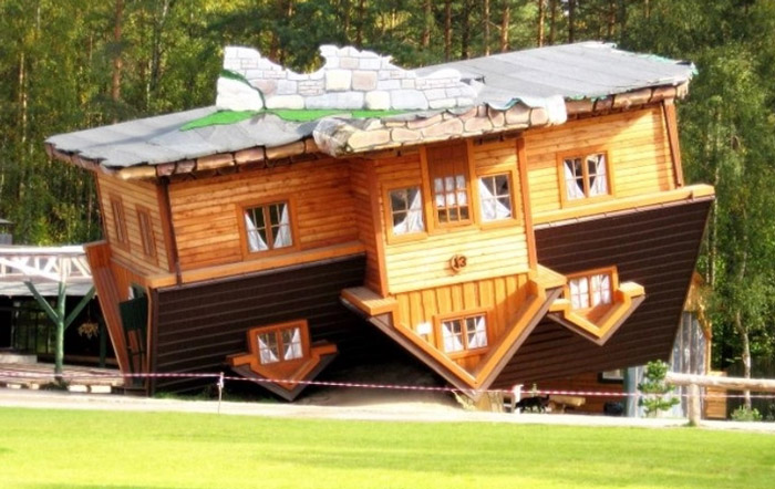 خانه ای در شیمبارک لهستان ، عکس های جالب از خانه های وارونه ساخته شده