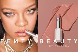 عکس بدون آرایش ریحانا (Rihanna) در تبلیغ محصولاتش