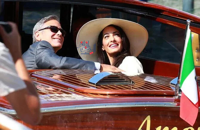 سالگرد ازدواج جورج کلونی (George Clooney) و امل کلونی (Amal Clooney)