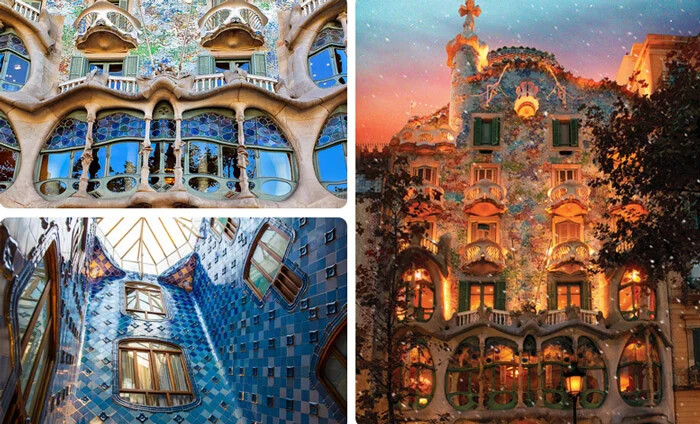 4. کازا باتیو در بارسلون اسپانیا (Casa Batlló)