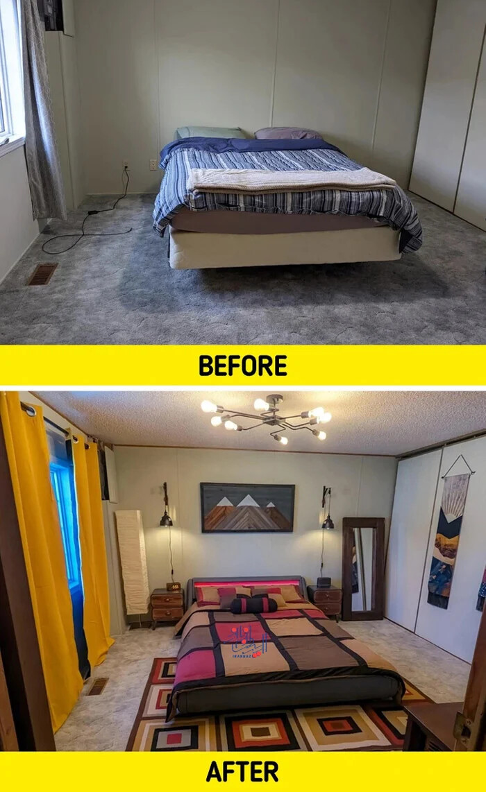 با هزینه کم خانه را به محیطی دنج و جذاب تبدیل کنید ، بهترین ایده های تغییر دکوراسیون (+عکس قبل و بعد)