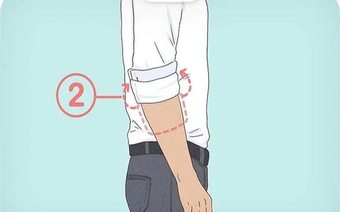 نحوه تا زدن آستین پیراهن مردانه