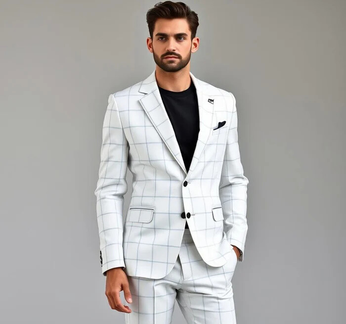 کت و شلوار چهارخانه بپوشید