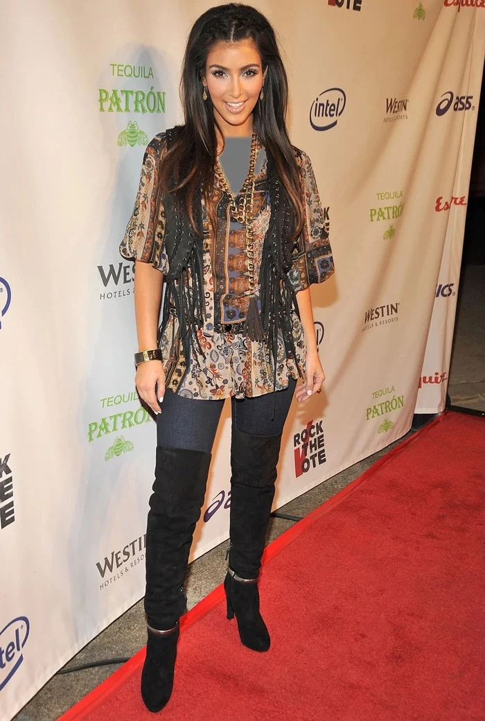 Kim Kardashian shoe model