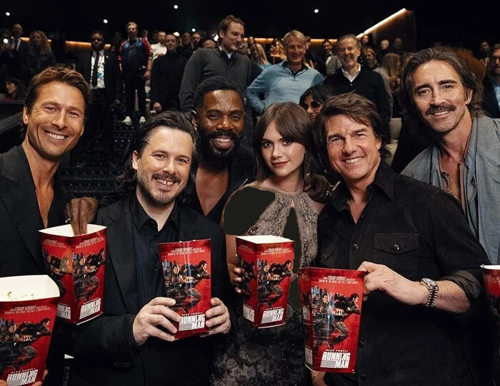 Emilia Jones and Tom Cruise