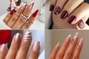 مدل های ترند دیزاین ناخن مخصوص کریسمس