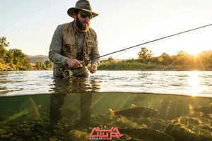 عینک مخصوص ماهیگیری برای دیدن عمق آب