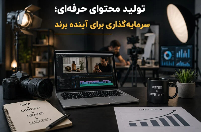 تولید محتوای حرفهای؛ سرمایهگذاری برای آینده برند