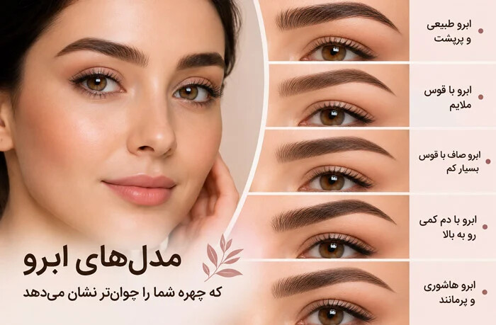 مدل های ابرو که چهره شما را جوان تر نشان می دهد