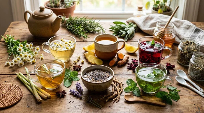 خواص درمانی و فواید چایی گیاهی های رایج